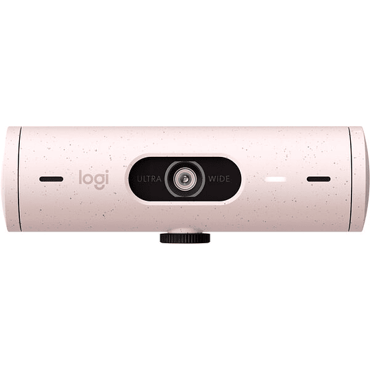 Cámara Web Logitech Brio 500, Video Full HD 1080p, Micrófono integrado, USB-C. Color Rosa