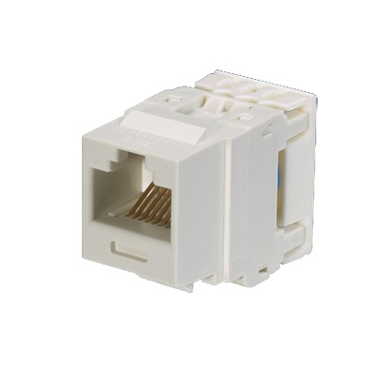 Panduit NetKey Punchdown Jack Module - Modular insert - RJ-45 - white - for P/N: SP688-C 1