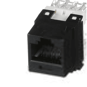 Panduit NetKey Punchdown Jack Module - Modular insert - RJ-45 - black