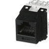 Panduit NetKey Punchdown Jack Module - Modular insert - RJ-45 - black