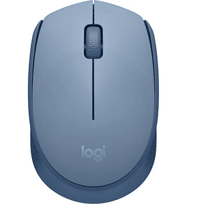 Logitech M171 - Ratón - diestro y zurdo - óptico - 3 botones - inalámbrico - 2.4 GHz - receptor inalámbrico USB - azul/gris