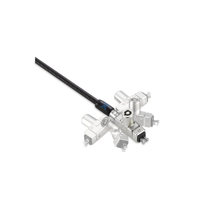 Candado con llave para computadora portátil para ranuras en forma de cuña 7