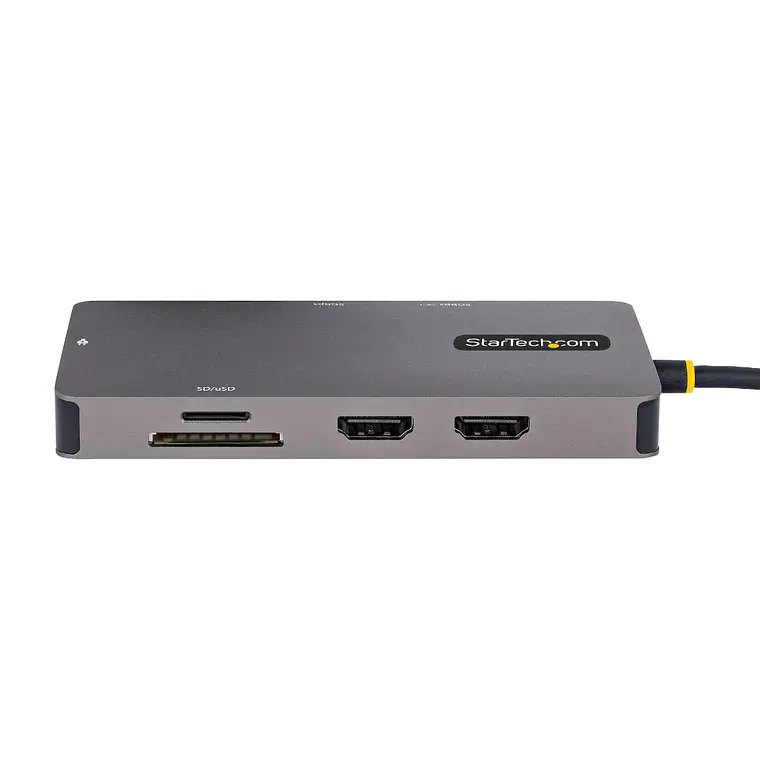 Adaptador Multipuertos USB C 2x HDMI 4K 60Hz, Hub USB-A 3.1 2Pt 5Gbps 2