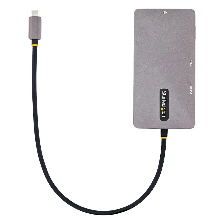 Adaptador Multipuertos USB C 2x HDMI 4K 60Hz, Hub USB-A 3.1 2Pt 5Gbps 6