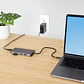 Adaptador Multipuertos USB C 2x HDMI 4K 60Hz, Hub USB-A 3.1 2Pt 5Gbps - Miniatura 10