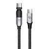 Cable giratorio USB-C a USB-C 60W de 2M Rugged Dusted negro