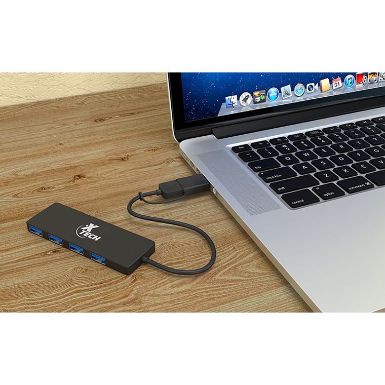 Xtech - Hub - 4 puertos - USB 3.0 XTC-390 3