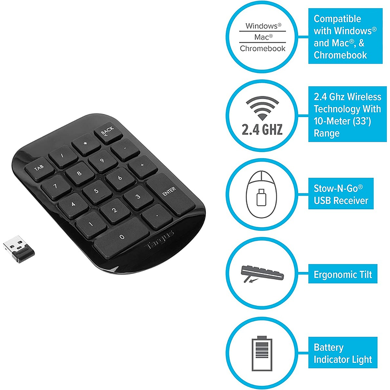 Teclado numerico inalambrico para Windows Targus 6