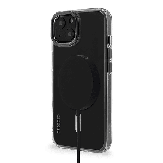 Funda Decoded Recycled Plastic Clear para iPhone 14 con MagSafe