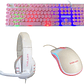 Kit Gamer 3 en 1 con Luces Blanco y Rosa - Miniatura 1