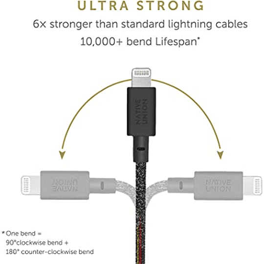 Cable USB-C a Lightning 3.0 Mt Belt Native Union Cosmos
