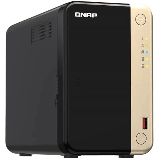 Servidor NAS QNAP, Procesador Intel Celeron N5095 de 4 núcleos (hasta 2.9 GHz), Memoria 8 GB