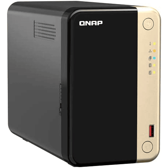 Servidor NAS QNAP, Procesador Intel Celeron N5095 de 4 núcleos (hasta 2.9 GHz), Memoria 8 GB
