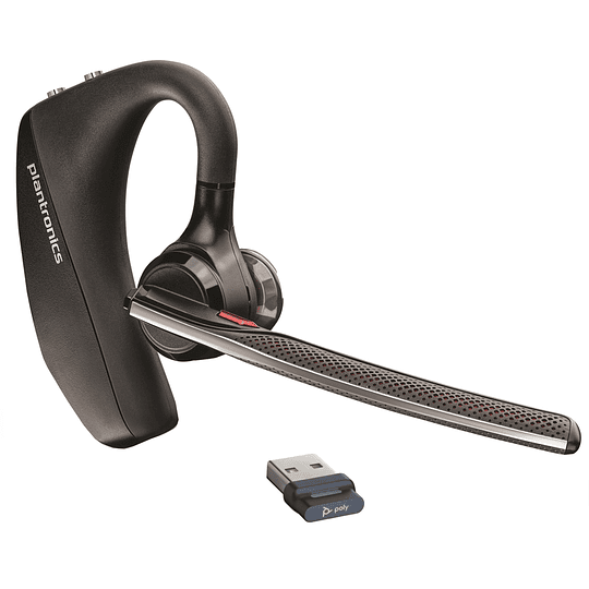 Audífonos Poly Voyager 5200 UC (Bluetooth/ Dongle USB, Negro)