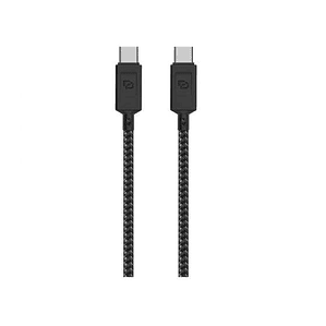 Cable USB-C a USB-C, USB 3.2, 1.5 Mt Rugged Dusted negro
