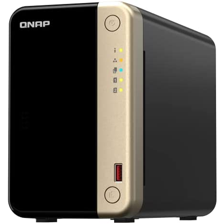 Servidor NAS QNAP, Procesador Intel Celeron N5095 de 4 núcleos (hasta 2.9 GHz), Memoria 8 GB 3