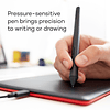 Tablet Digitalizadora Wacom One By, Medium Size, Diestro y Zurdo, 21.6 x 13.5 cm USB - negro, rojo