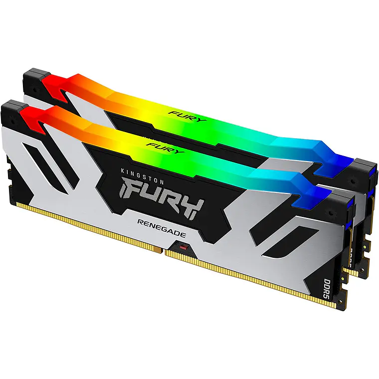 Memoria Ram 32GB (2x16GB) DDR5 6400Mhz CL32 Kingston Fury Renegade Black RGB XMP 3.0 1