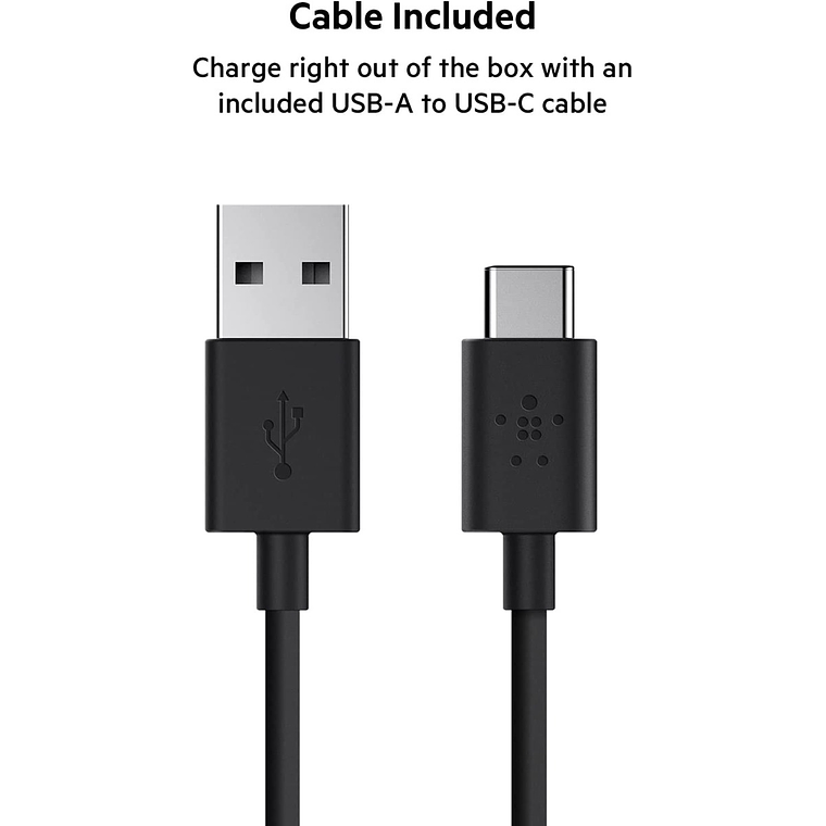 Bateria 10.000 mAh USB-A y USB-C 15W Belkin Negro 6