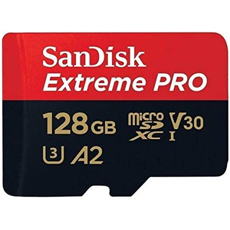 Tarjeta de memoria 128GB - A2 / Video Class V30 / UHS-I U3 / Class10  1