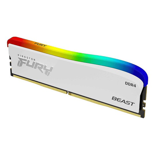 Memoria Ram 8GB DDR4 3200Mhz CL16 Dimm FURY Beast White RGB S