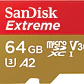 Tarjeta de memoria 64GB Extreme microSDXC UHS-I con adaptador - Miniatura 1