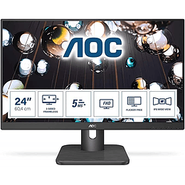 Monitor AOC 24E1Q de 23.8“ (IPS, Full HD, D-Port+HDMI+VGA, Vesa)	