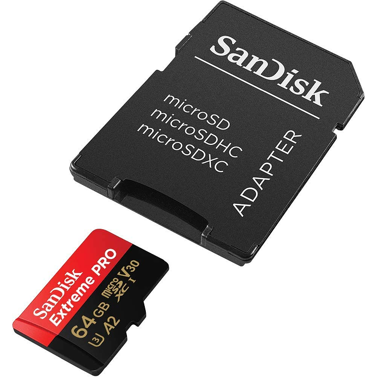 Tarjeta de memoria 64GB SanDisk Extreme Pro A2 / V30 / UHS-I U3 / Class10  4