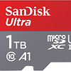 Tarjeta de memoria Ultra microSDXC UHS-I de 1 TB con adaptador, hasta 150 MB/s