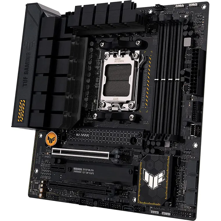 Placa Madre ASUS TUF GAMING B650M-PLUS WIFI | AM5, DDR5 4800/6400MHz, M.2 x2, RGB, microATX 4