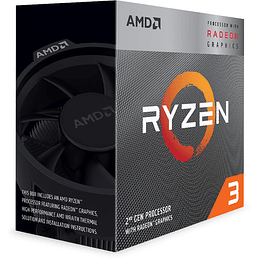 Procesador AMD Ryzen 3 3200G | 4-Core 3.6 GHz (4.0 GHz Max Boost) Socket AM4 65W, Radeon™ Vega 8
