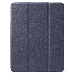 Funda folio cuero para iPad Air 4ª-5ª Gen y iPad Pro 11 1ª-4ª gen Decoded Azul Marino