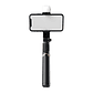 Selfie stick con luz LED ajustable y control remoto Dusted negro - Miniatura 2