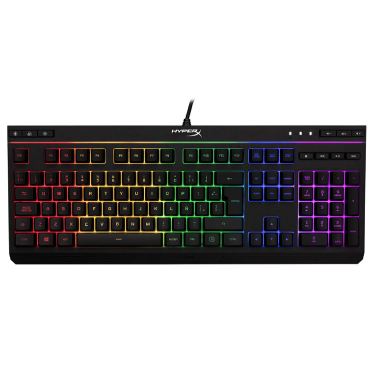 Teclado Gamer HyperX Alloy Core RGB, Membrana, Anti-ghosting, Controles Multimedia, Español 1