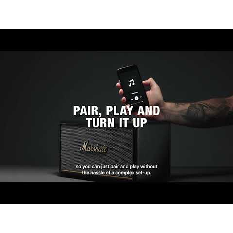 Parlante bluetooth Stanmore III Marshall Negro 1