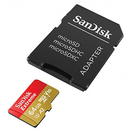 Tarjeta de Memoria SanDisk Extreme Microsdxc 64GB 170/80 MB/S UHS - I U3 ActionCam