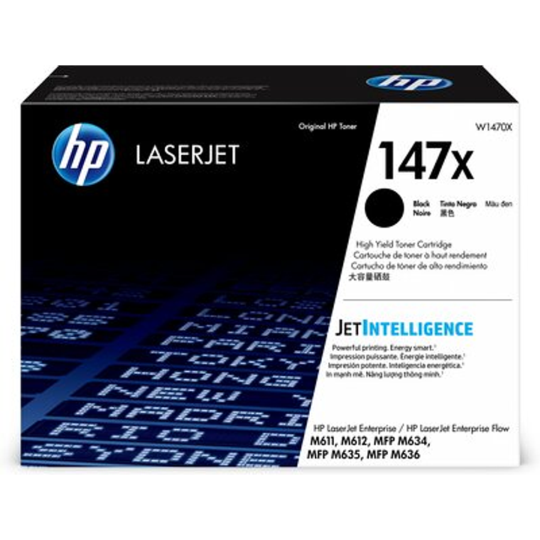 Cartucho de Toner HP 147X color Negro W1470X 1