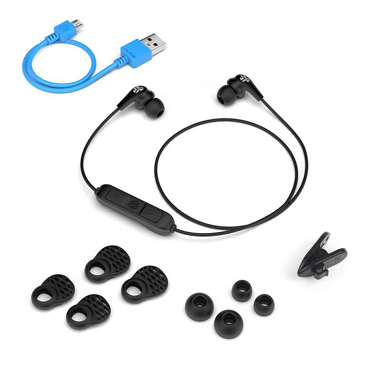 Audífonos Intrauriculares Deportivos con Micrófono JBuds PRO, Inalámbrico, Bluetooth 5.0, Negro 4