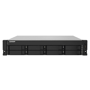 QNAP TS-832PXU-RP - Servidor NAS - 8 compartimentos - montaje en bastidor - SATA 6Gb/s - RAID 0, 1, 5, 6, 10, 50, JBOD, 60 - RAM 4 GB - 2.5 Gigabit Ethernet / 10 Gigabit Ethernet - iSCSI soporta - 2U