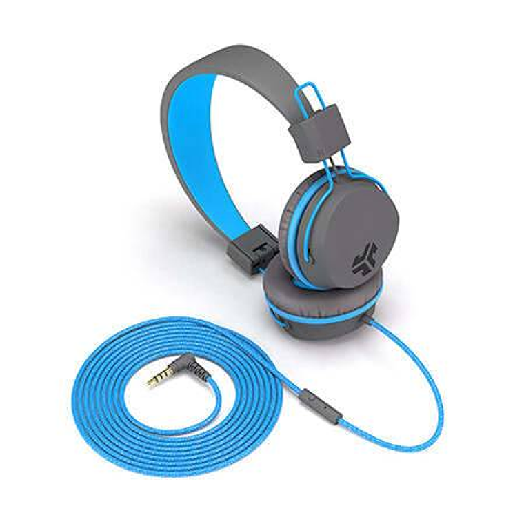 Audifono On Ear bluetooth Jbuddies Studio Kids Jlab Gris/Azul  3