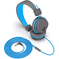 Audifono On Ear bluetooth Jbuddies Studio Kids Jlab Gris/Azul  - Miniatura 3