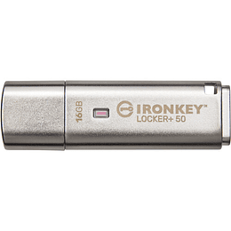 Unidad flash Kingston IronKey Locker+ 50 USB tipo A de 16 GB