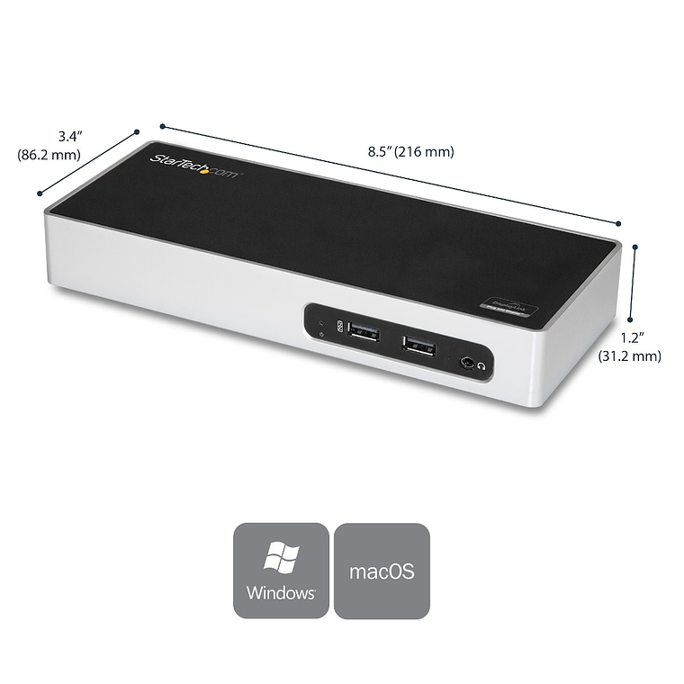 Docking Station de Notebook para Dos Pantallas con Video HDMI & DVI/VGA 2