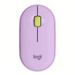 Mouse Logitech Óptico Pebble M350, Inalámbrico, Bluetooth, 1000DPI, Lila