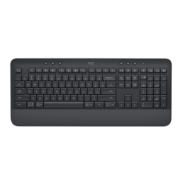 Teclado Logitech Signature K650 - Inalámbrico - Bluetooth 5.1 - QWERTY - inglés - grafito 1