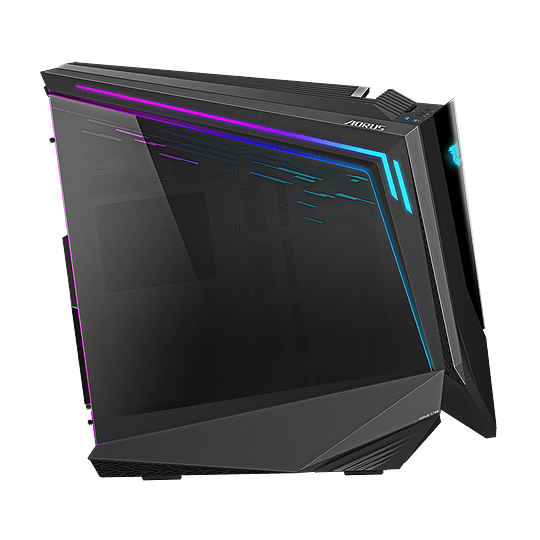 Gabinete - TC - ATX - panel lateral con ventana (cristal templado) - sin fuente de alimentación (ATX) - negro