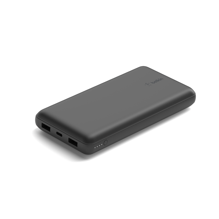 Cargador portátil - 20000 mAh - 15 vatios - 3 conectores de salida - negro 2