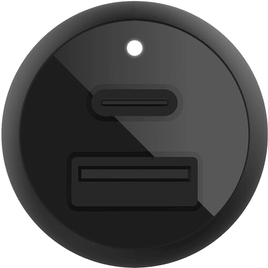 Adaptador de corriente para el coche - 37 vatios - PD 3.0 - 2 conectores de salida (USB, 24 pin USB-C)
