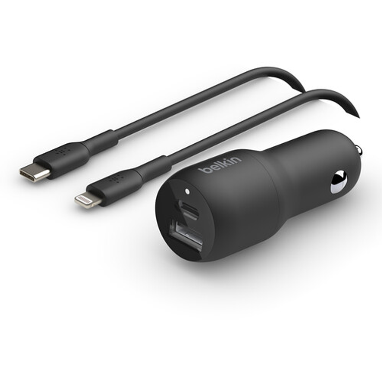 Adaptador de corriente para el coche - 37 vatios - PD 3.0 - 2 conectores de salida (USB, 24 pin USB-C) 4