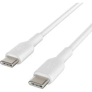 Cable USB-C Belkin Conector USB-C (M-M), 1m. Color Blanco